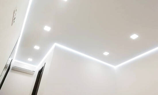 Эффект парящего потолка комната 7 кв.м. - Прихожая Эффект парящего потолка комната 7 кв.м. - Прихожая - Витебск